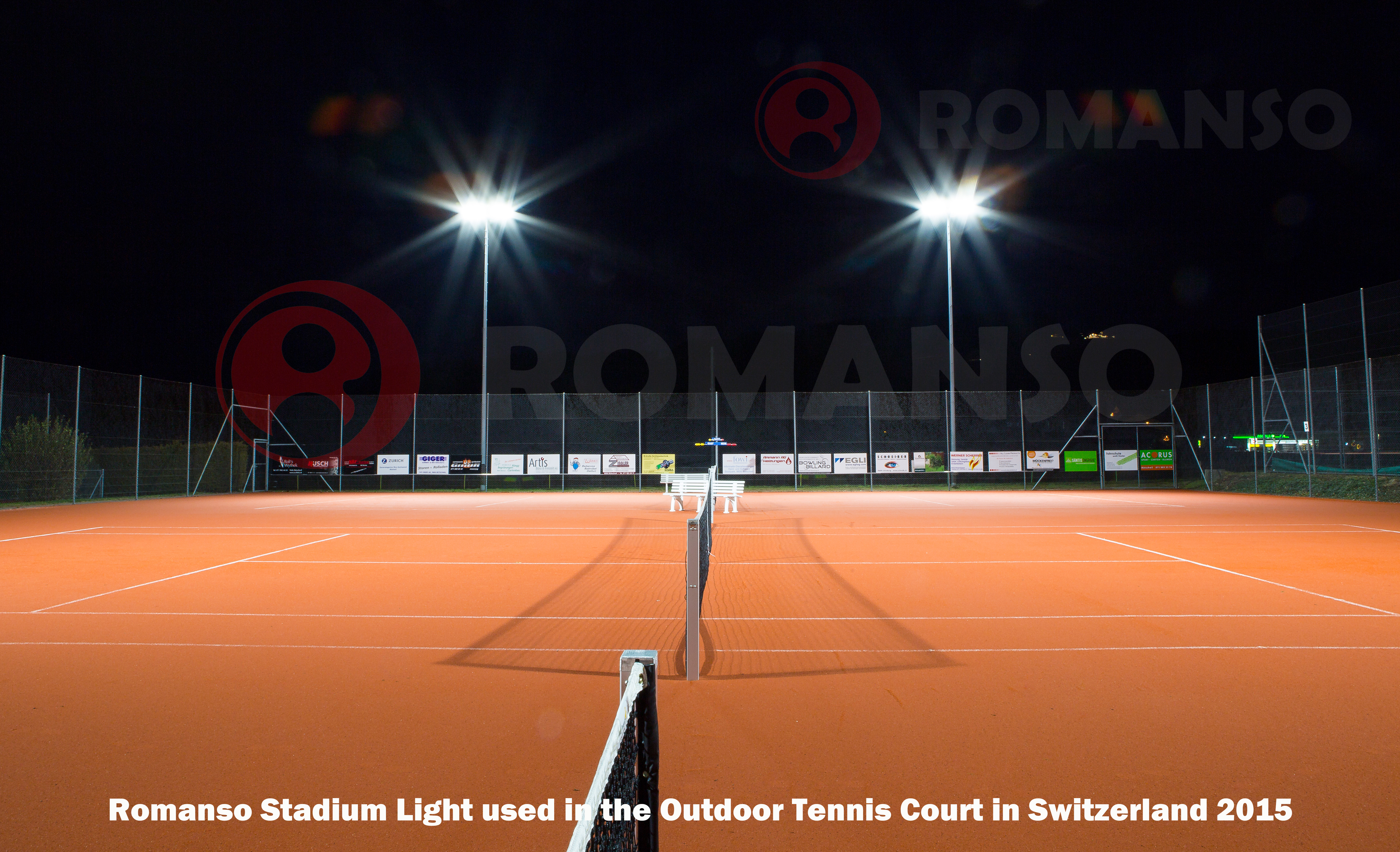 Outdoor Tennis Court in Switzerland