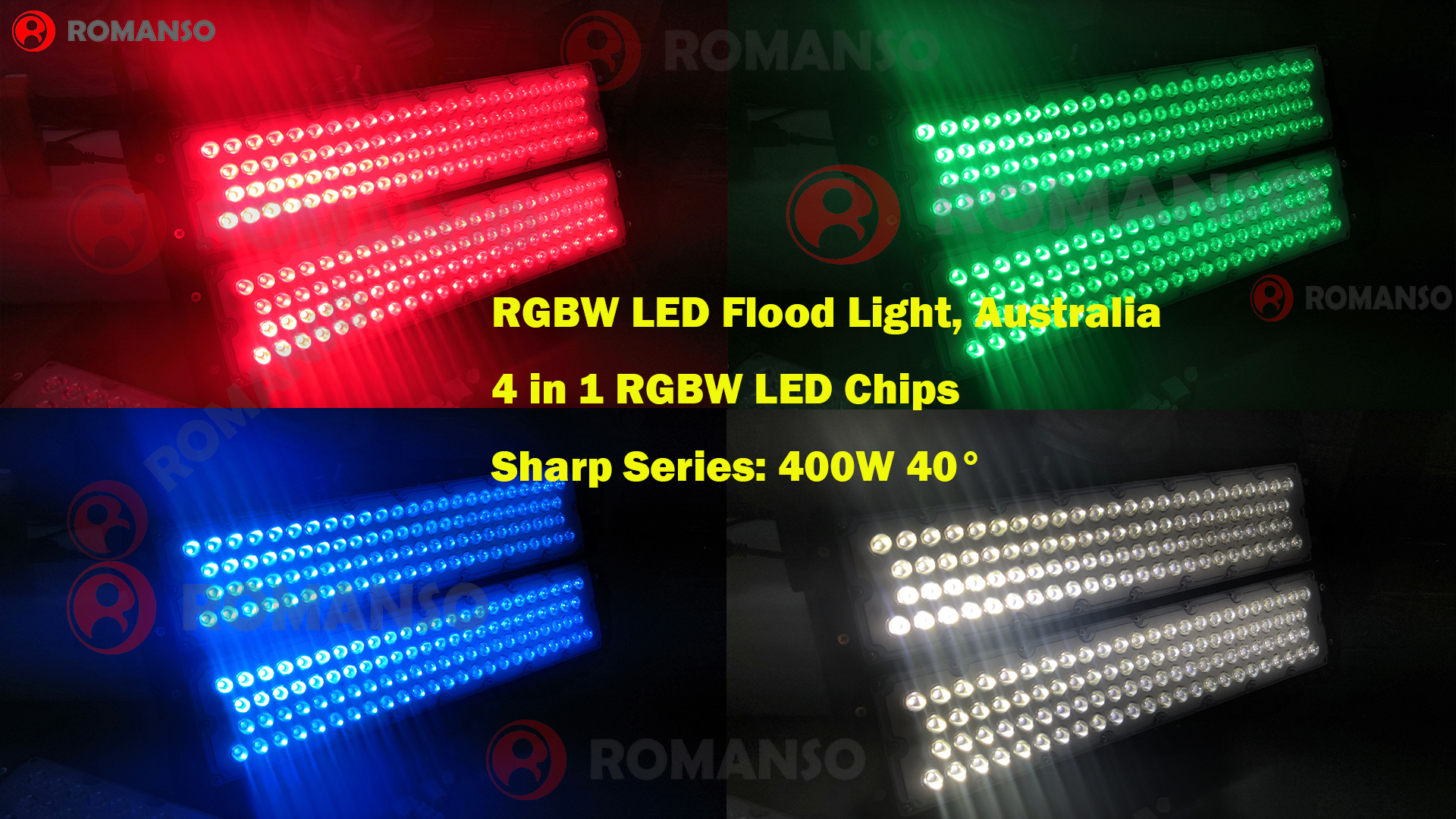 ROMANSO RGBW LED Flood Light with DMX 1