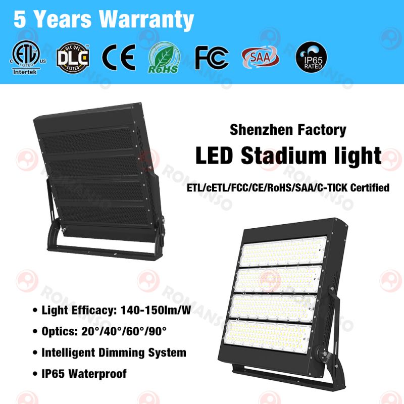 ROMANSO 400 Watt 60000 Lumen LED Football Stadium Lights