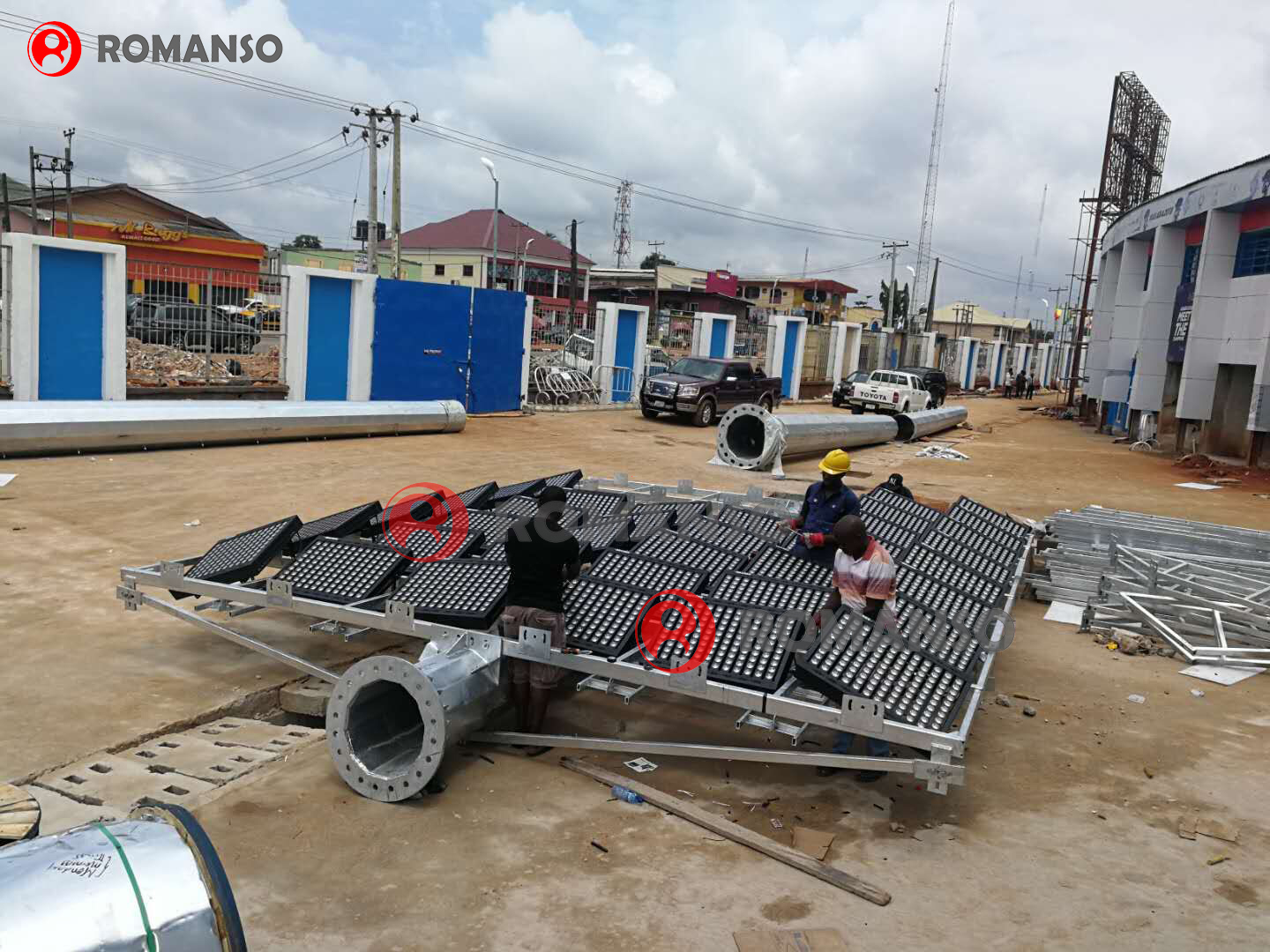 Romanso sports lights for stadium in Nigeria4