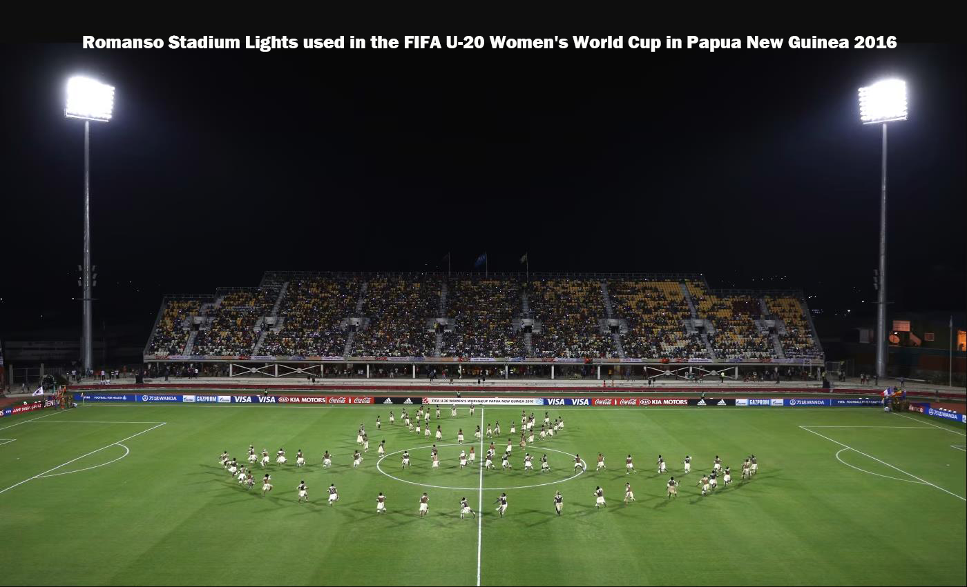 Romanso sports light used in the FIFA U-20 in Papua New Guinea 2016 2