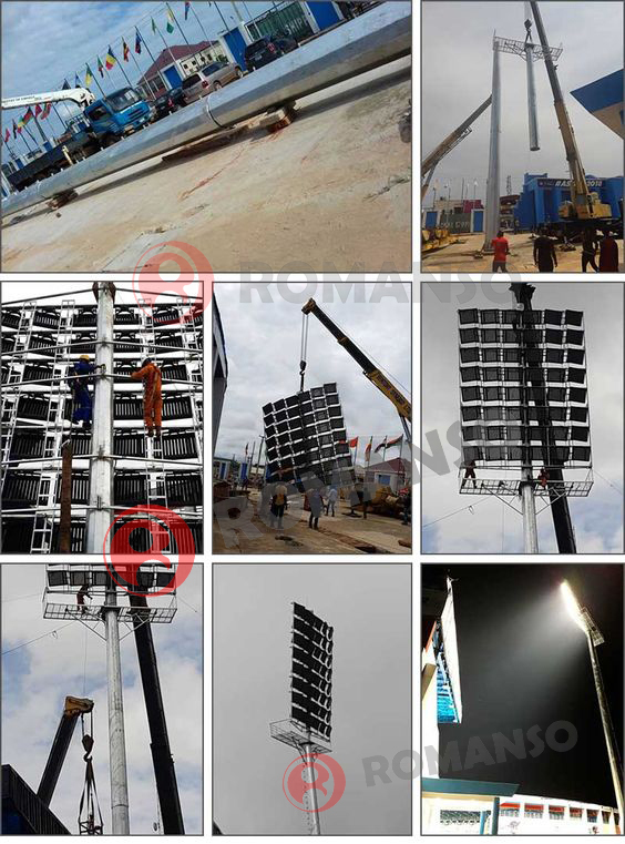 Romanso sports lights for stadium in Nigeria2