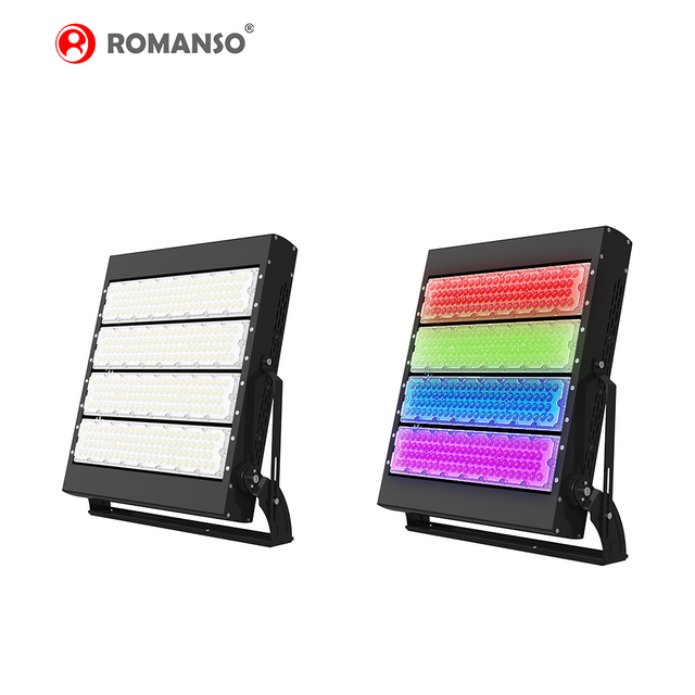 ROMANSO 800Watt 12000LM AC100~277V 50-60Hz LED RGB Color-change Sport Lighting Outdoor 