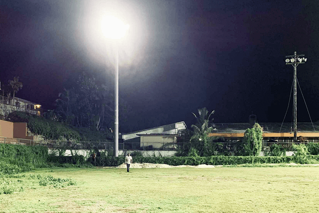 Baseball field lighting project