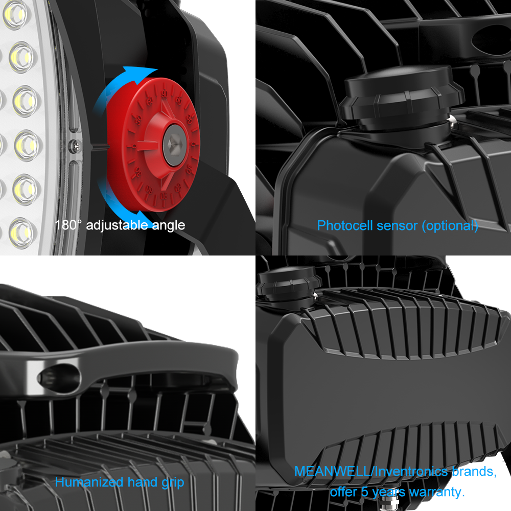 5 Years Warranty 0-10V DMX And DALI Dimming Modes 50000hrs 150LM/W LED RGB Color Sporting Light LED Flood Light