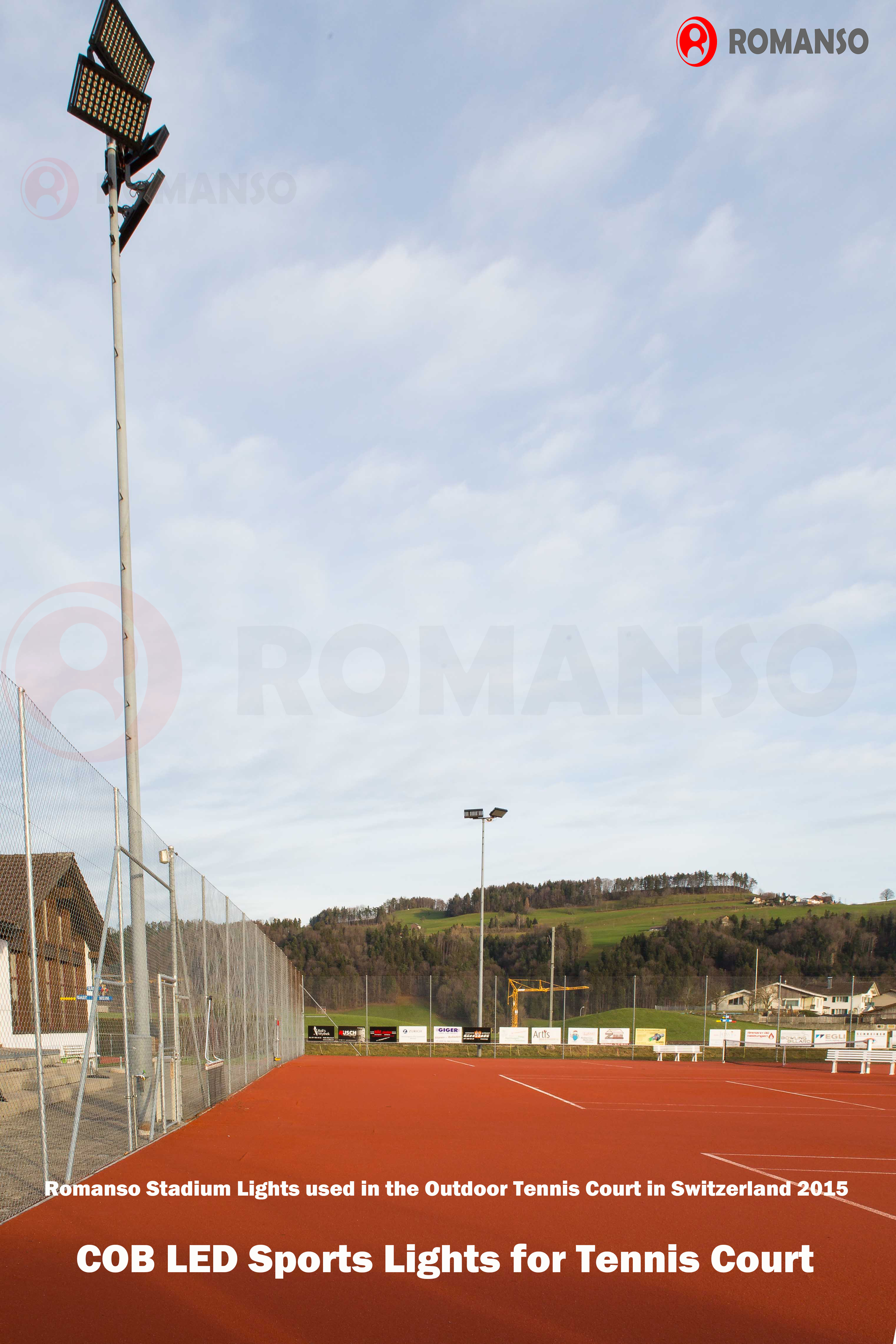 Romanso LED Sports Lights for Tennis Court 4